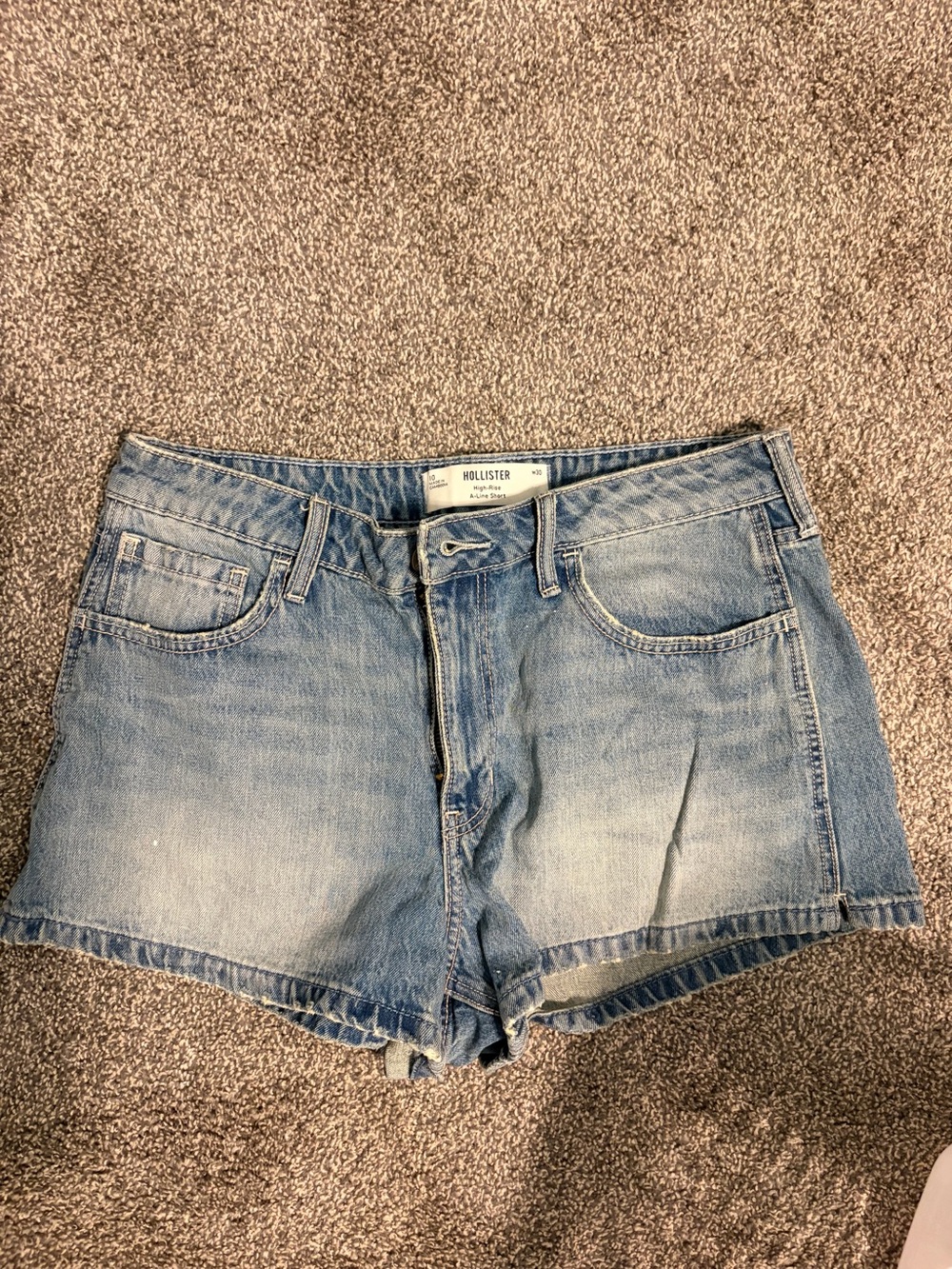 Hollister Women's Light Blue Denim Shorts